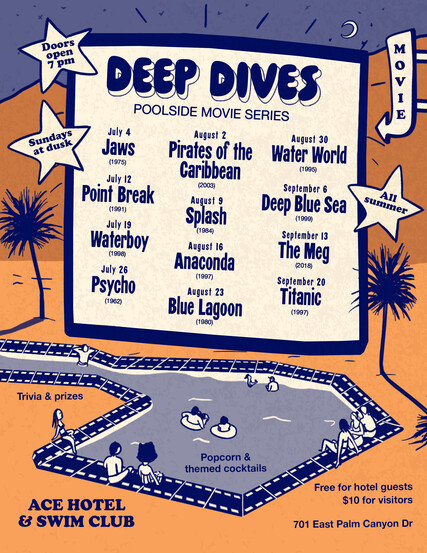 Deep Dives Poolside Movie Nights